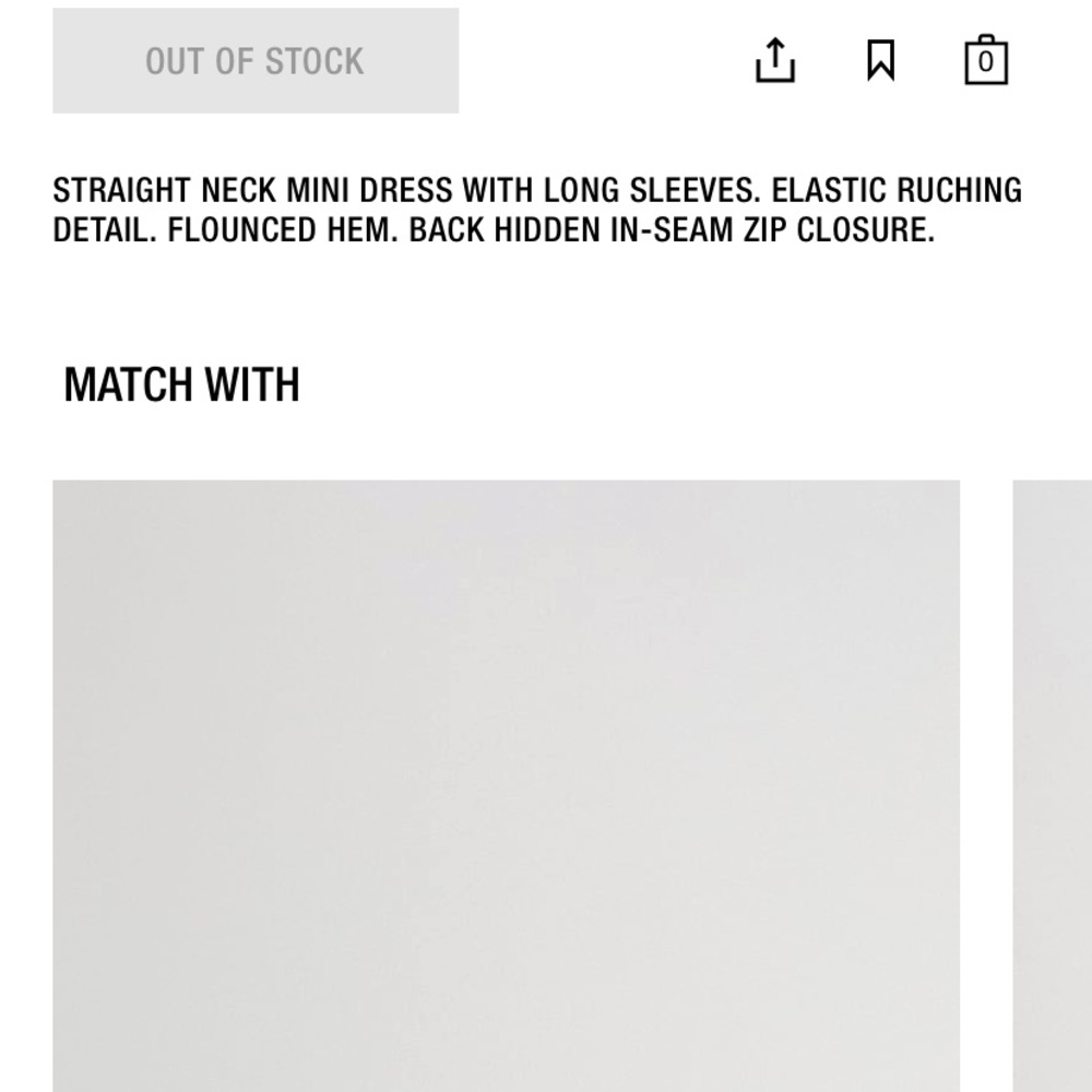 Zara printed dress with draping - Picture 7 of 9